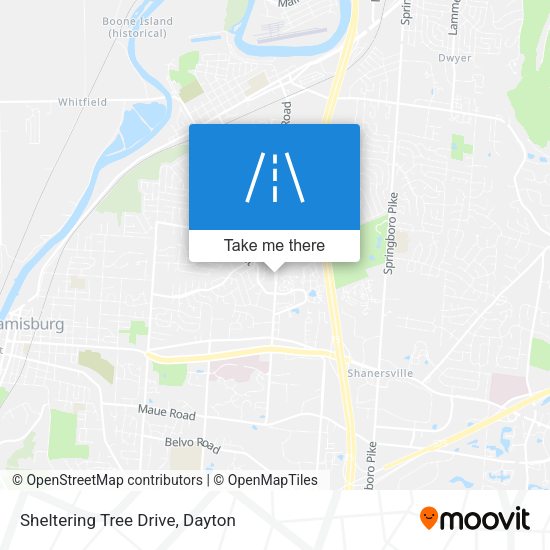 Sheltering Tree Drive map