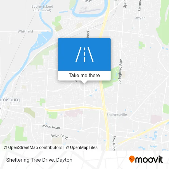 Sheltering Tree Drive map