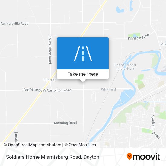 Mapa de Soldiers Home Miamisburg Road