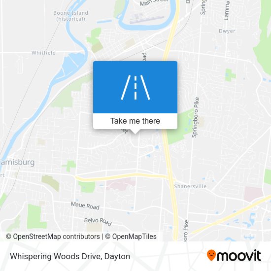 Whispering Woods Drive map