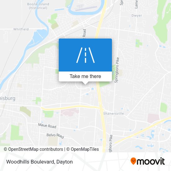 Woodhills Boulevard map
