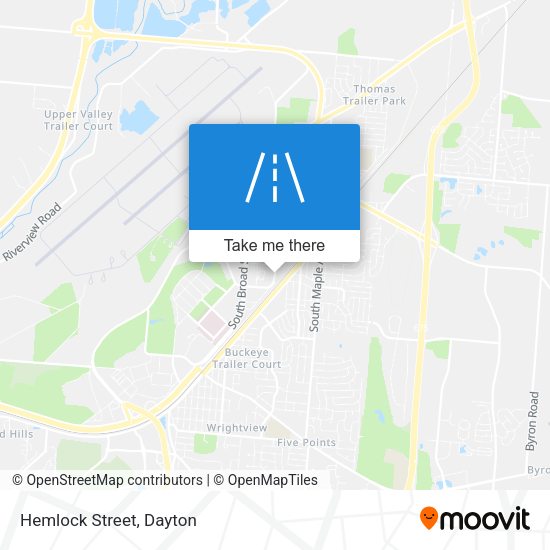 Mapa de Hemlock Street