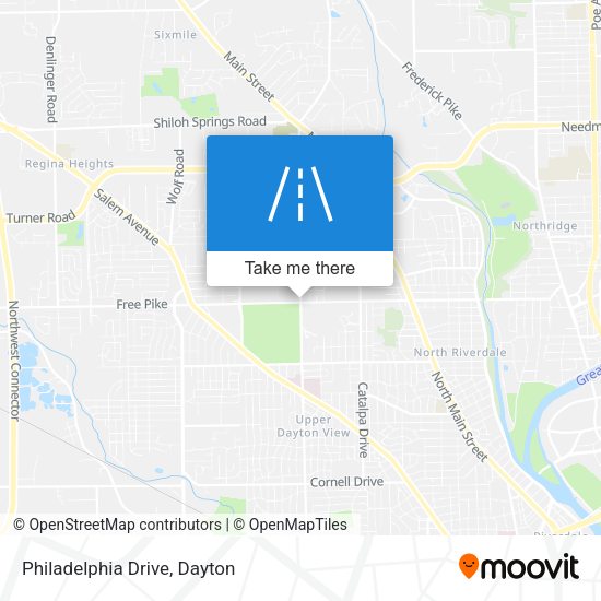 Mapa de Philadelphia Drive