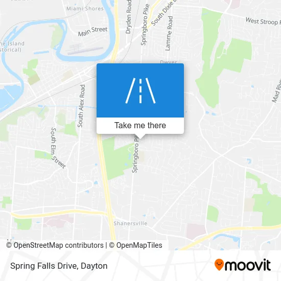 Spring Falls Drive map