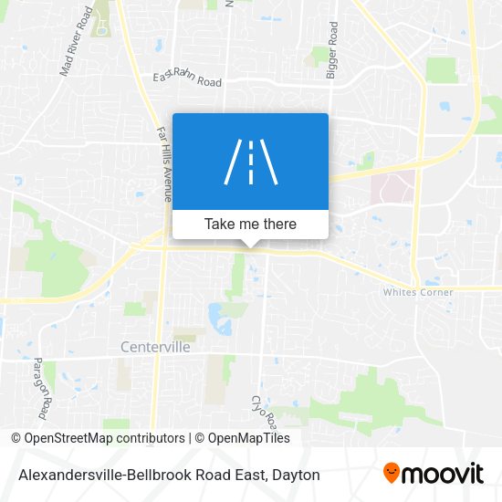 Mapa de Alexandersville-Bellbrook Road East