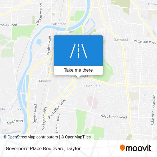 Mapa de Governor's Place Boulevard