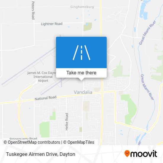Tuskegee Airmen Drive map