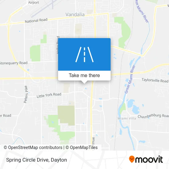 Spring Circle Drive map