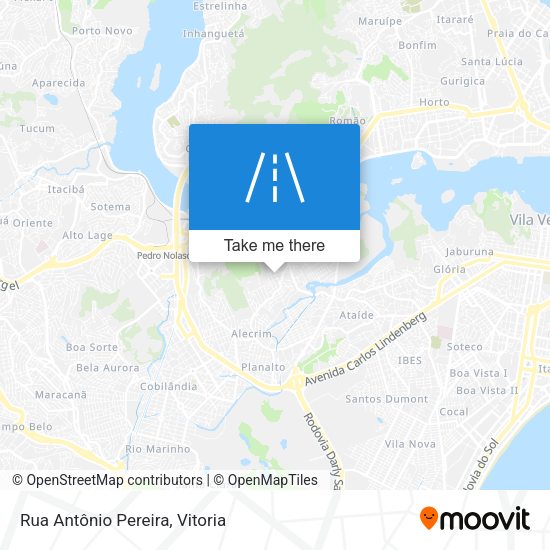 Rua Antônio Pereira map