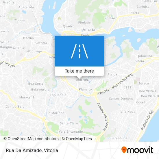 Rua Da Amizade map