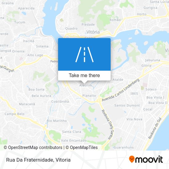 Rua Da Fraternidade map