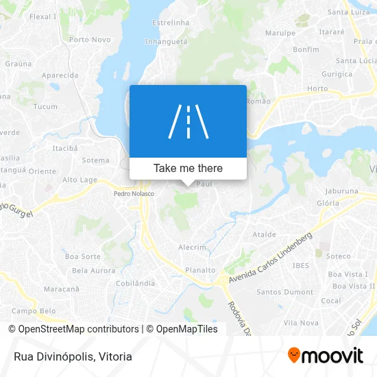 Rua Divinópolis map