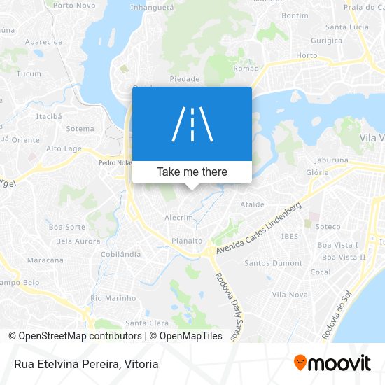 Rua Etelvina Pereira map