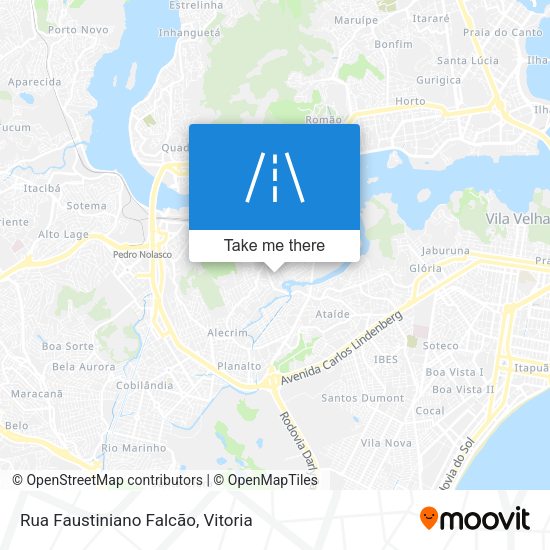 Rua Faustiniano Falcão map