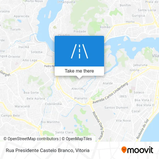 Rua Presidente Castelo Branco map