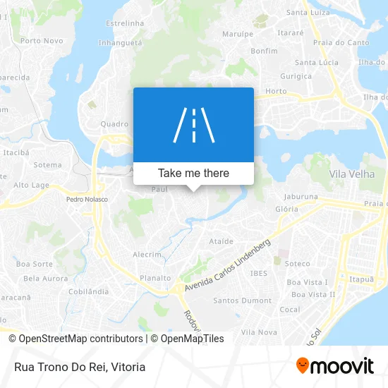 Rua Trono Do Rei map