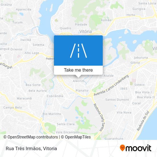 Rua Três Irmãos map