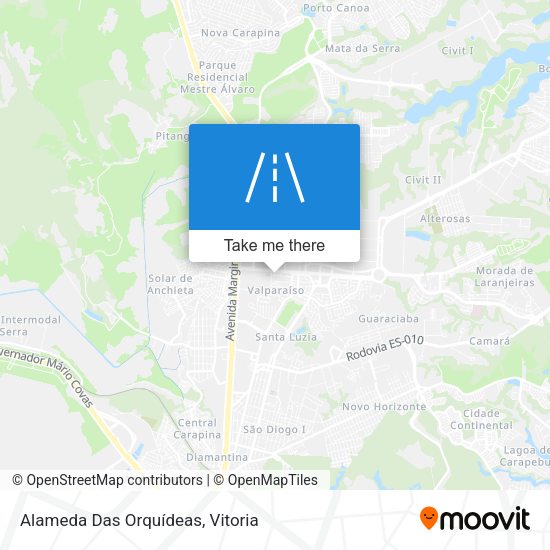 Alameda Das Orquídeas map
