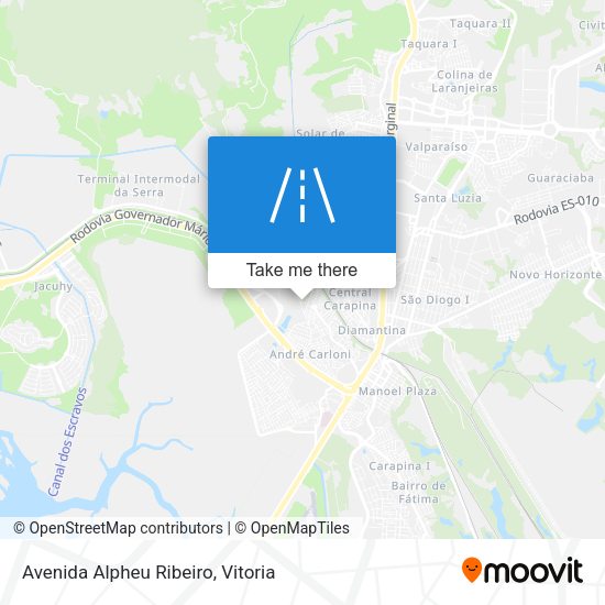 Avenida Alpheu Ribeiro map