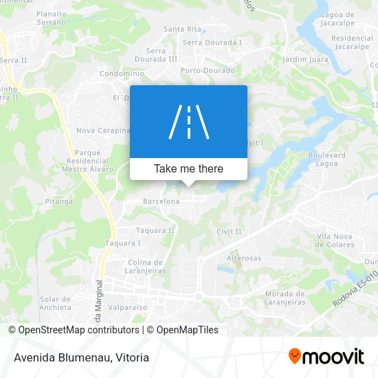 Avenida Blumenau map