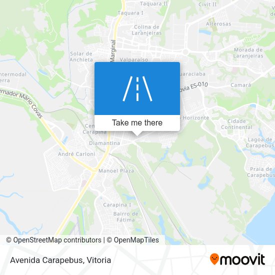 Avenida Carapebus map