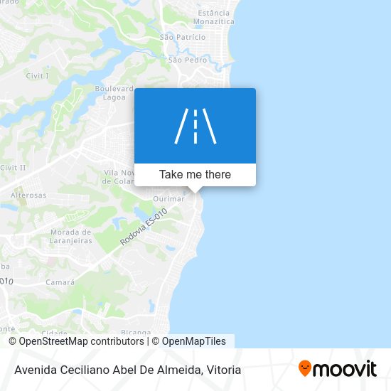 Avenida Ceciliano Abel De Almeida map
