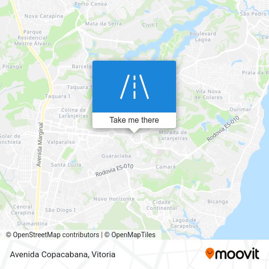Avenida Copacabana map
