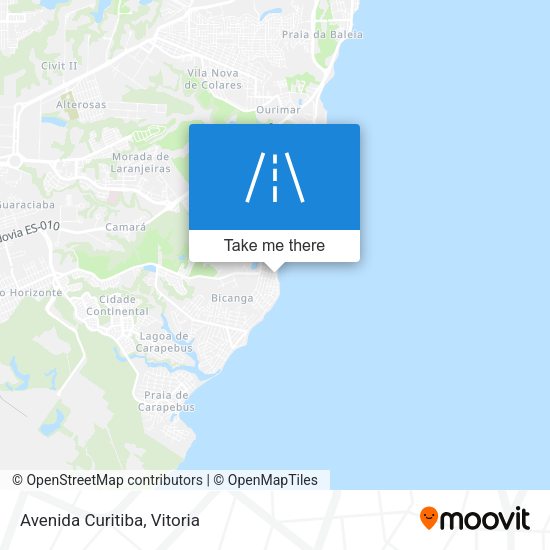 Avenida Curitiba map