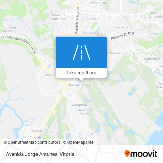 Mapa Avenida Jorge Antunes