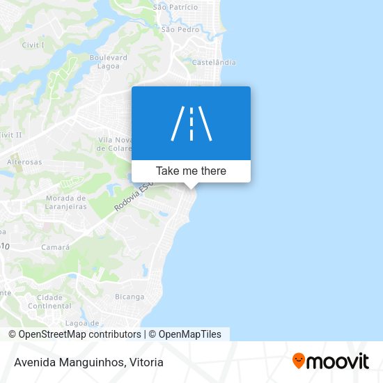 Avenida Manguinhos map