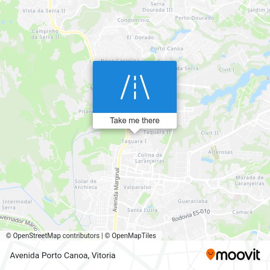 Avenida Porto Canoa map