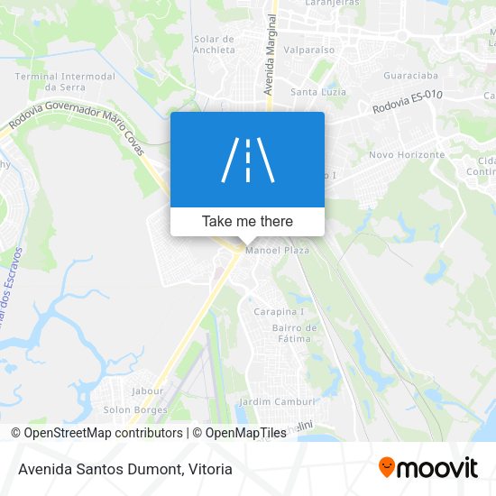 Avenida Santos Dumont map
