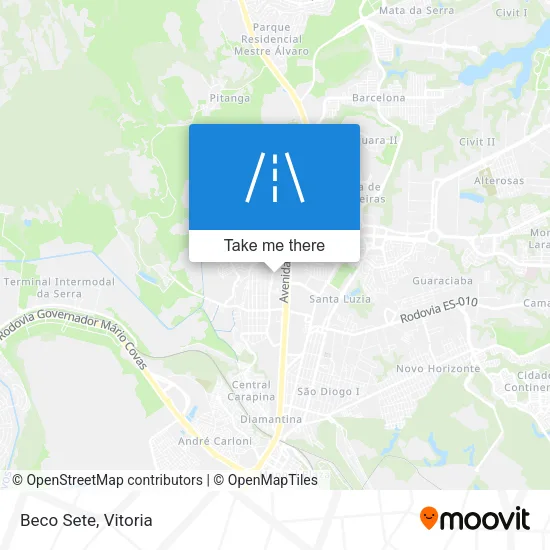 Beco Sete map
