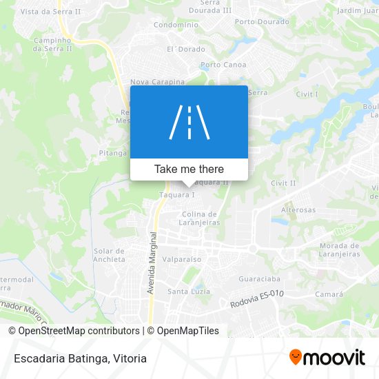 Escadaria Batinga map