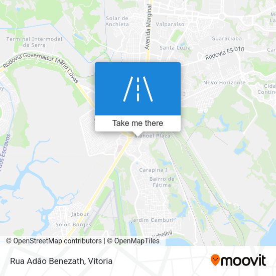 Rua Adão Benezath map
