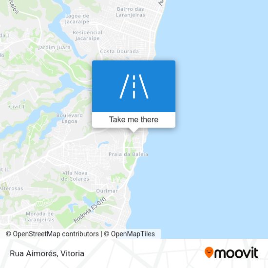Rua Aimorés map