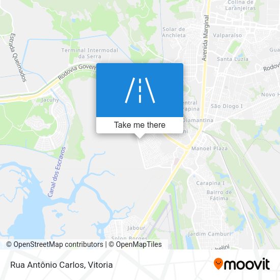 Rua Antônio Carlos map