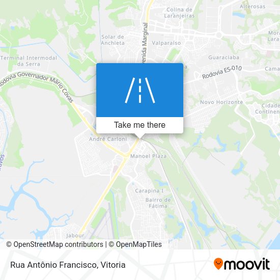 Rua Antônio Francisco map