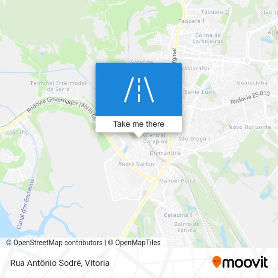 Rua Antônio Sodré map