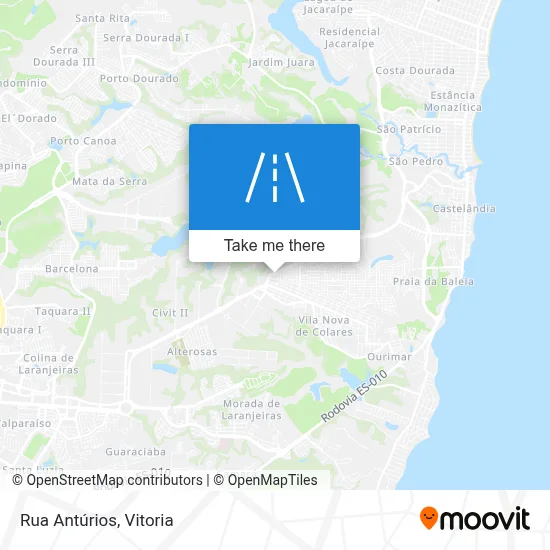 Rua Antúrios map