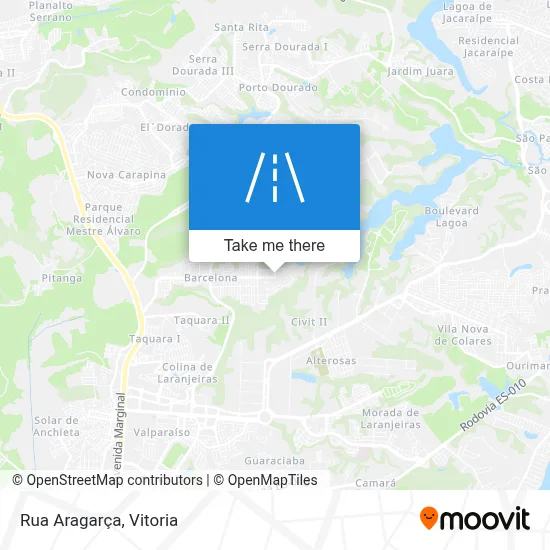 Rua Aragarça map