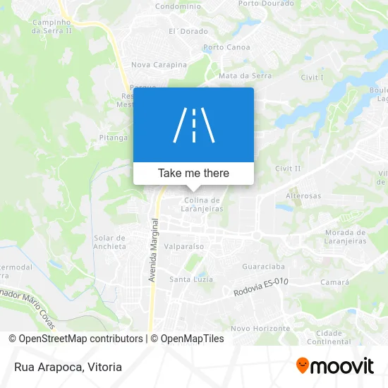 Rua Arapoca map