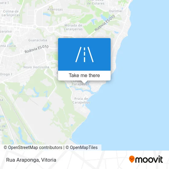 Rua Araponga map