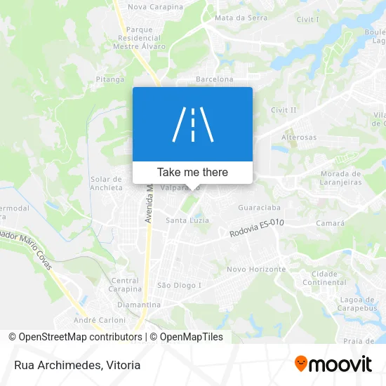 Rua Archimedes map