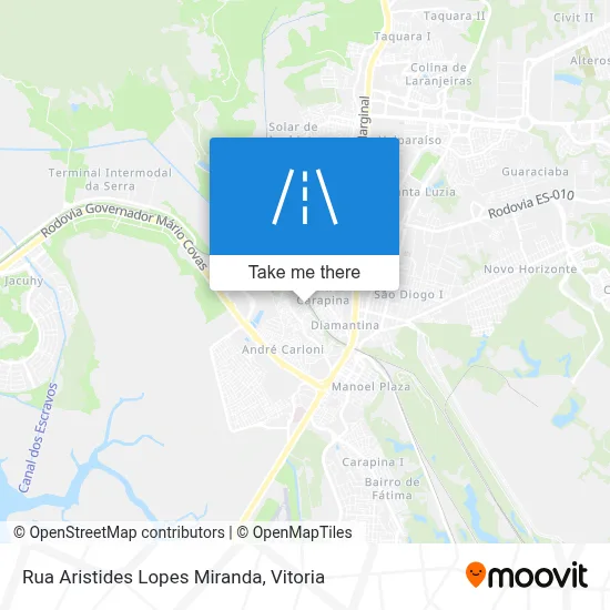 Rua Aristides Lopes Miranda map