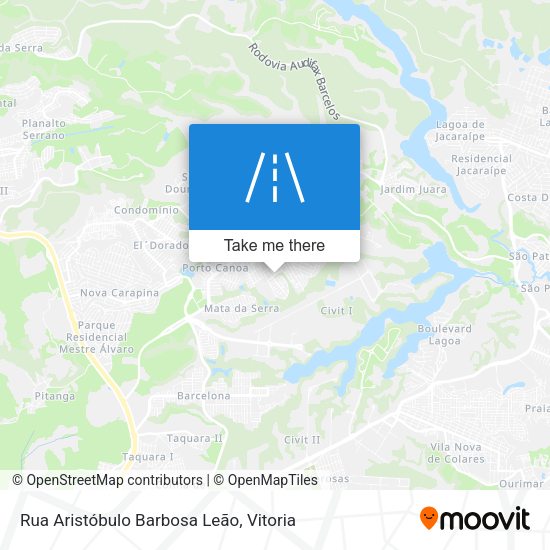 Rua Aristóbulo Barbosa Leão map