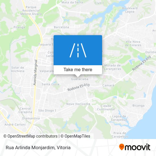 Rua Arlinda Monjardim map