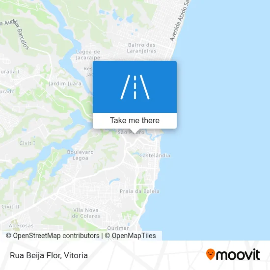 Rua Beija Flor map