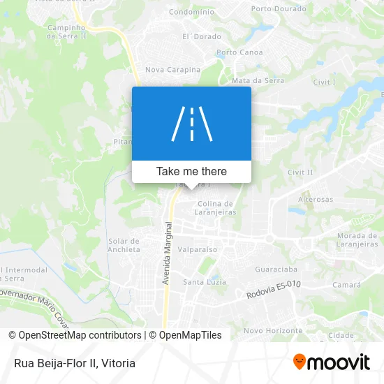 Rua Beija-Flor II map