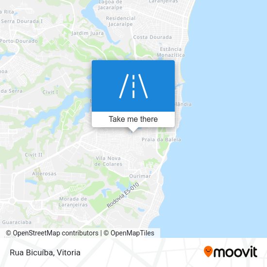 Rua Bicuíba map